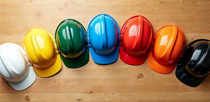 colores cascos de seguridad